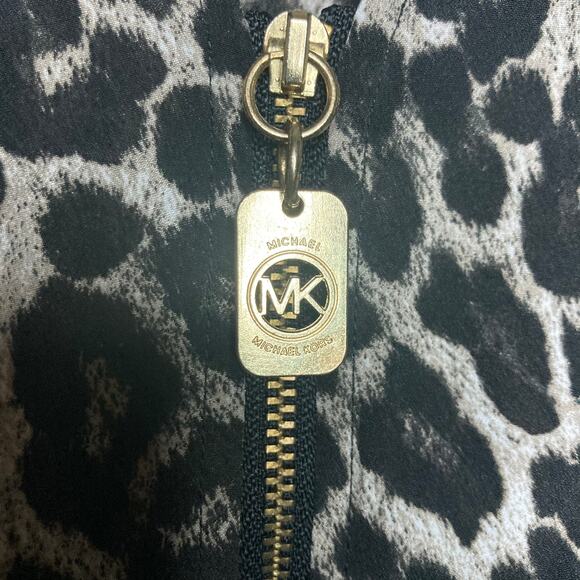 Michael Kors|Women's leopard long sleeve blouse - Picture 9 of 13